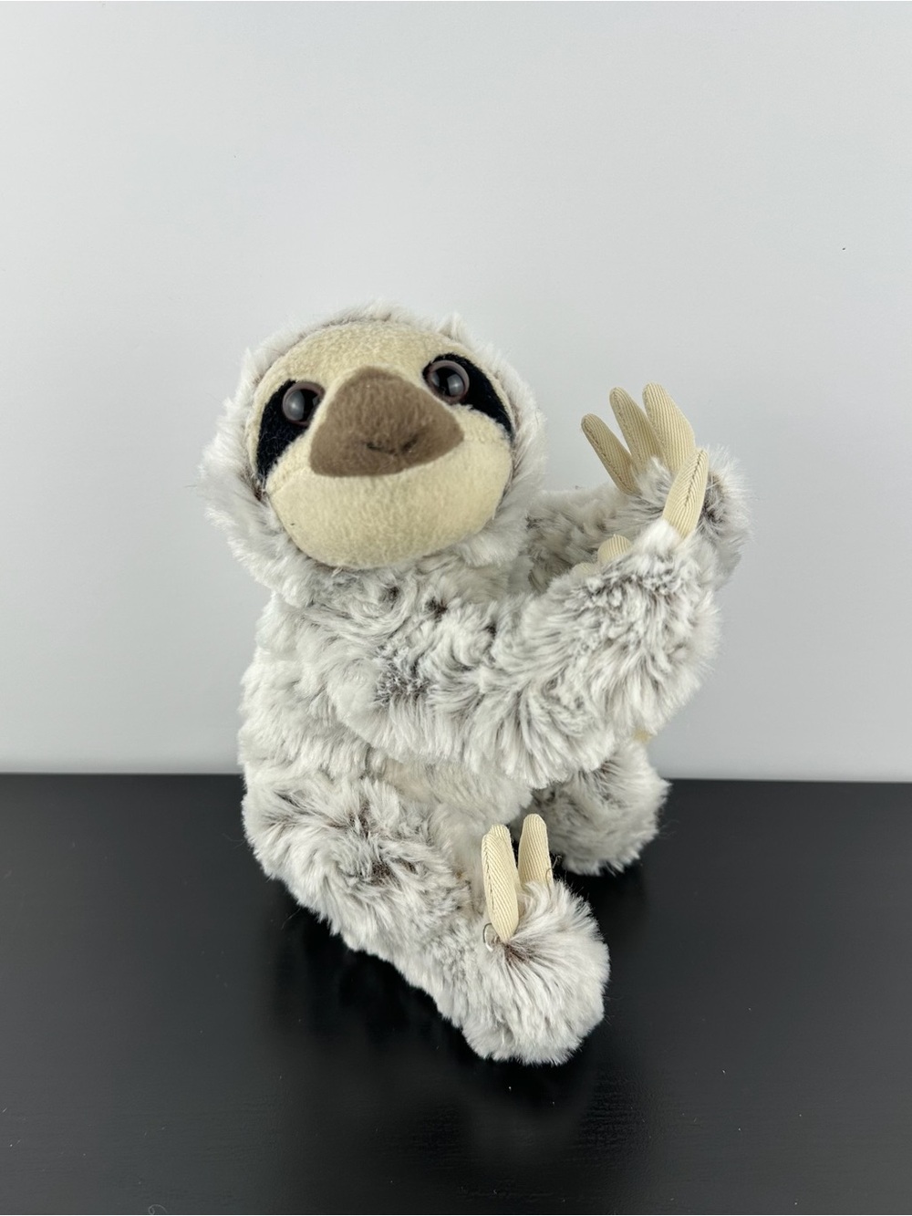 Adventure Planet White Brown Sloth 8” Realistic Plush Stuffed Animal
